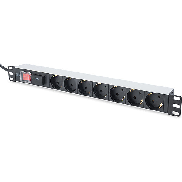 DIGITUS Steckdosenleiste 7-fach Alu+Schalter DN-95407
